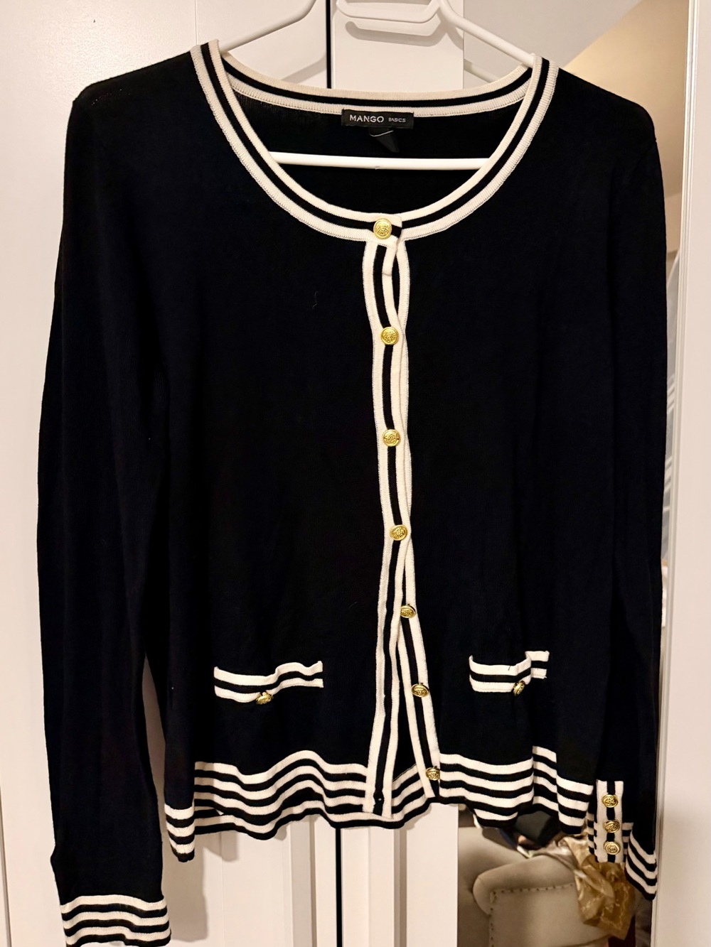 New Classic black and white Mango cardigans. Size L